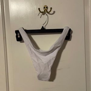 White bikini bottoms